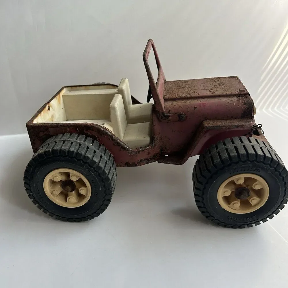 Tonka Jeep Dune Buggy Vintage 1960s/70s Pressed Steel Car Red Jeep